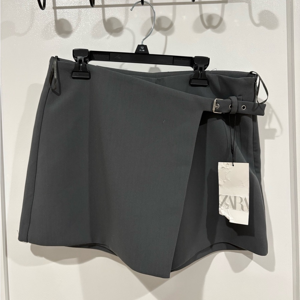 Zara Grey Belted Skort